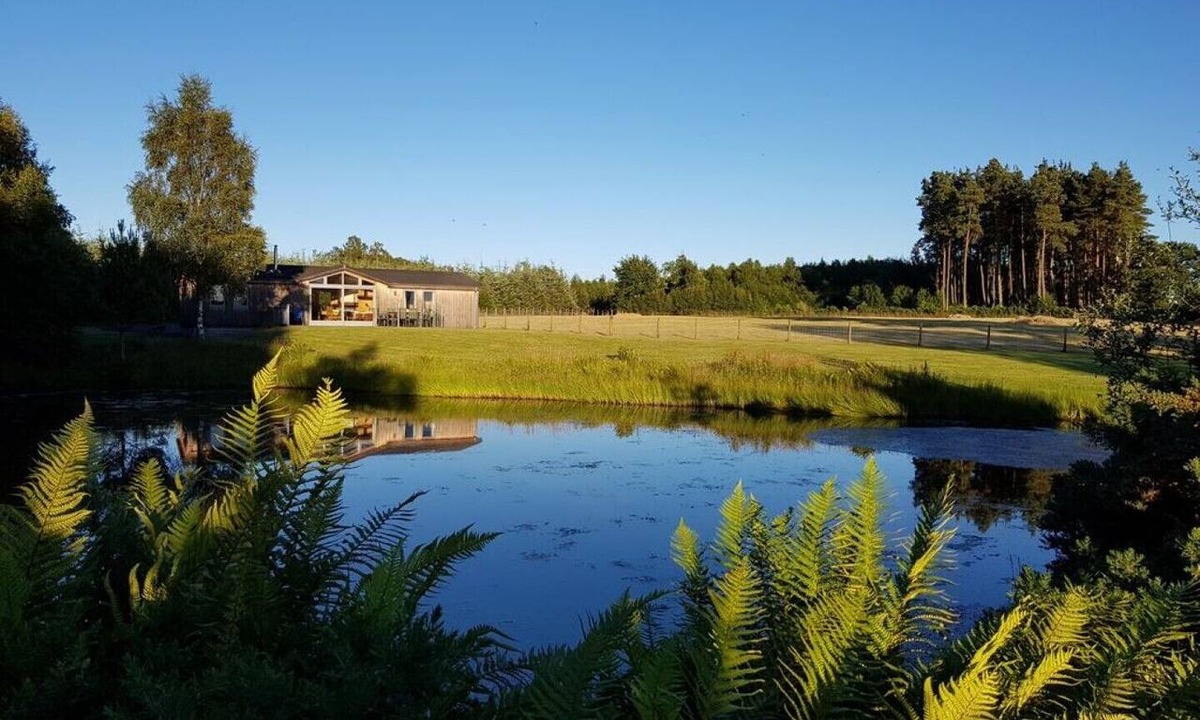 Murthly Cabin | Exceptional lodge in private woodland with luxury steam room