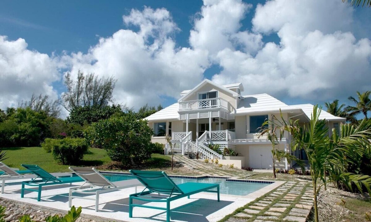 Governor's Harbour House | Renovated Private Beach Villa w/Pool, Ocean Views, Walk to French Leave Beach