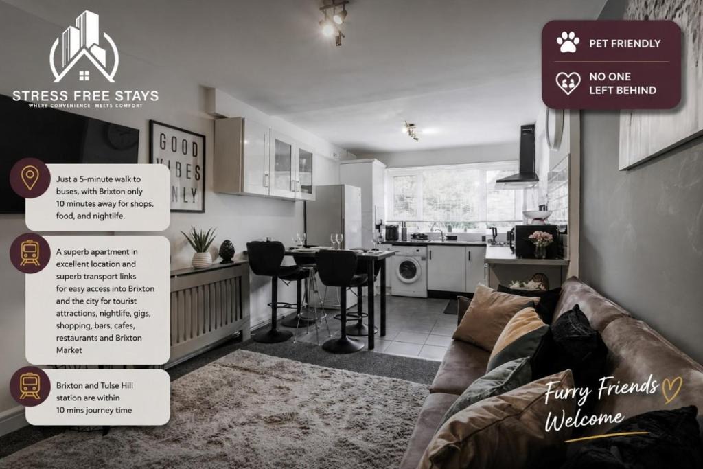 Tulse Hill Apartment | Work, Rest & Explore 4-Bed Flat Near Brixton