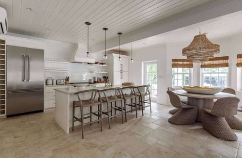 Triana Shores Villa | At Ease Harbour Island - Pool, Staff, Beach Cabana
