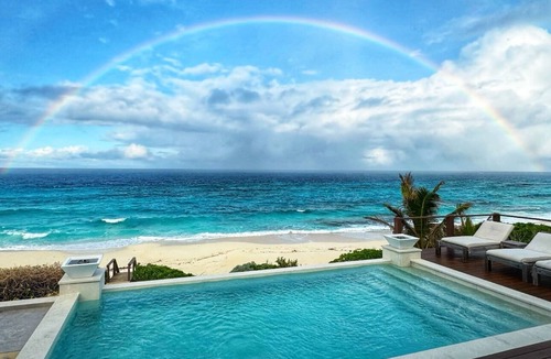 Great Guana Cay Villa | Bali Style Luxury Beach Front Pool Home with Amazing Views. 5 BR, 5.5 baths