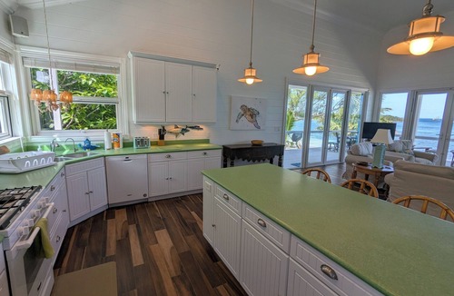 Green Turtle Cay House | Coco Palms - private beach Oasis on Coco Bay just steps from Sea Turtle preserve