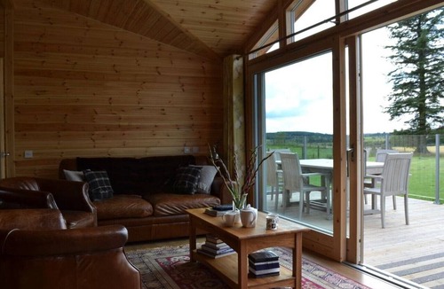 Murthly Cabin | Exceptional lodge in private woodland with luxury steam room