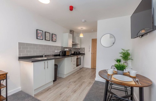 Blackpool Town Center Apartment | Modern Studio, Sleeps 2, Central Location