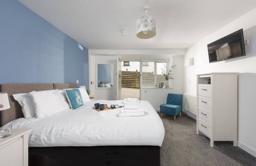 St Just Hotel | Nanjizal, B&B - a hotel room that sleeps 2 guests in 1 bedroom