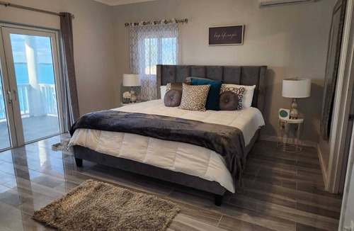 Black Point Villa | New 3-bed oceanview villa, Black Point, Exuma near Staniel, AC, Wifi dock access