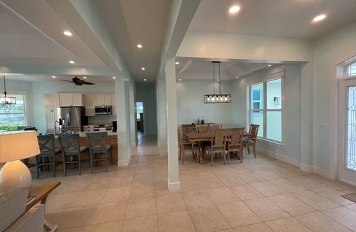 Treasure Cay House | Newly Remodeled Home with Pool on the Harbor with a Beach view an a 22x40 dock.