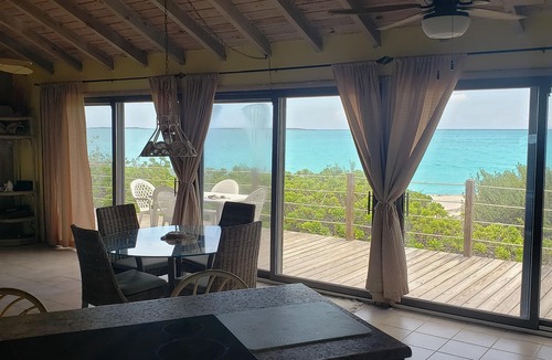Great Exuma House | Oceanfront Retreat Remote Beach Steps Away Ocean Views from Every Room