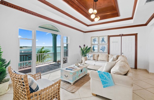 Great Exuma House | Panoramic Ocean Views, Private Beach, Dock, Pickleball, and Housekeeping