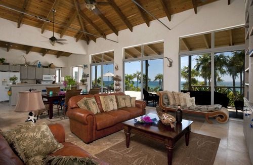 Savannah Sound Villa | PRIVATE PINK SAND BEACH Luxury, Beachfront 3 acre Estate 70ft Dock BonefishFlats