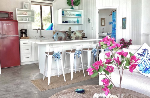 Rainbow Bay House | Remodeled Oceanfront Cottage Directly on the Warm Calm Caribbean