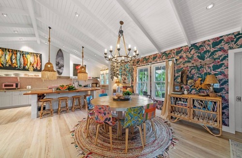 Dunmore Town House | Retro Designer Bungalow 200' from Beach w/VW Bus Grill & Pool