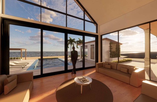 Farmer's Hill Villa | Sandcliffe Villa, 6,000sf - Close to Airport & Town w/enclosed poolside kitchen