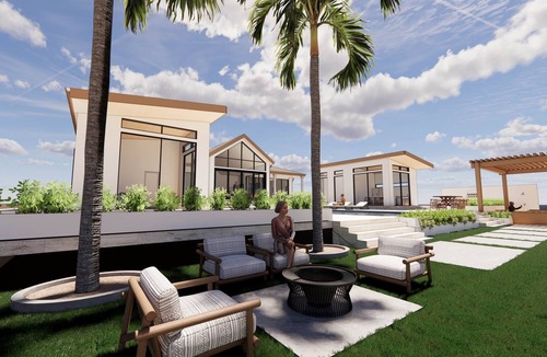 Farmer's Hill Villa | Sandcliffe Villa, 6,000sf - Close to Airport & Town w/enclosed poolside kitchen