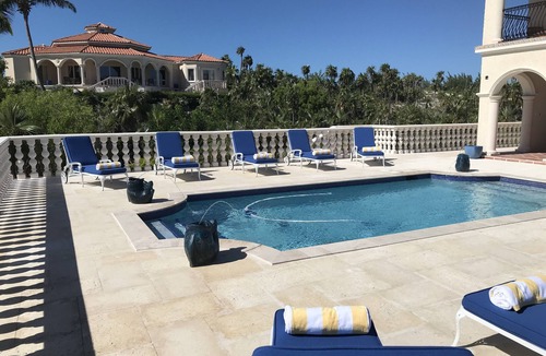 Double Bay House | Secluded Private Pink-Sand Beach-Front Grand 3-Home Mediterranean Estate w/Pool
