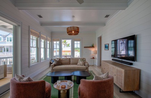 Hope Town Resort | South End Villa on the Water: Lovely Pool, Expansive Decks, and 60’ Private Dock