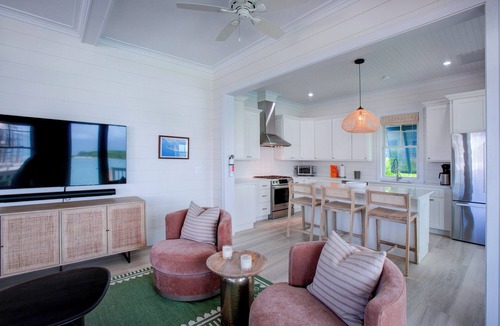 Lubbers Quarters Cay House | South End Villa on the water: lovely pool, expansive decks, and 60’ private dock