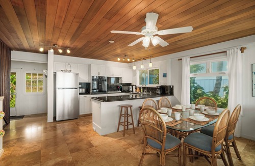 Anahola House | Sunrise House: Tranquil Oceanfront Escape in Aliomanu, Kauai with Stunning Views
