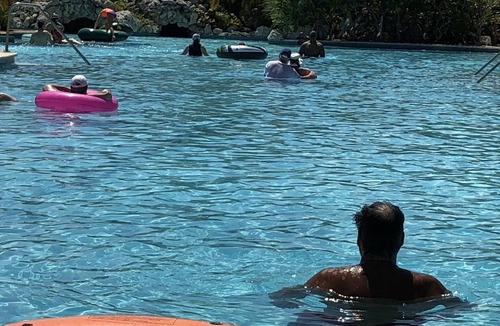 Greening Glade Resort | Taino Beach Bahamas 1 or 2 bedroom suite poolside with covered patio and beach