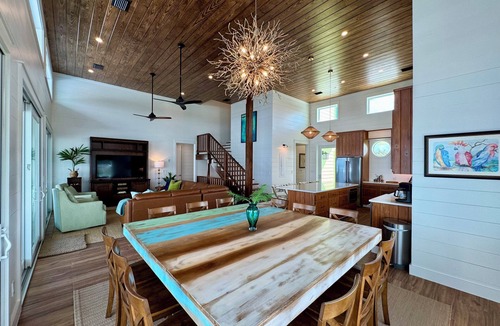Hope Town Villa | Three Little Birds: Waterfront Home-Private Pool & Dock Perfect For Boaters!