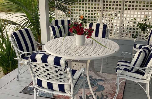 Treasure Cay Condo | Treasure Cay 3BR Garden Condo — Dock, Deck, Sunsets & Steps to Windward Beach