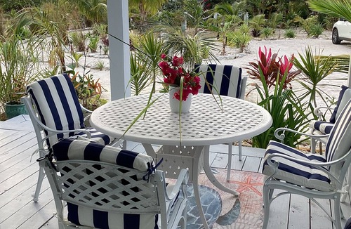 Treasure Cay Condo | Treasure Cay 3BR Garden Condo — Dock, Deck, Sunsets & Steps to Windward Beach
