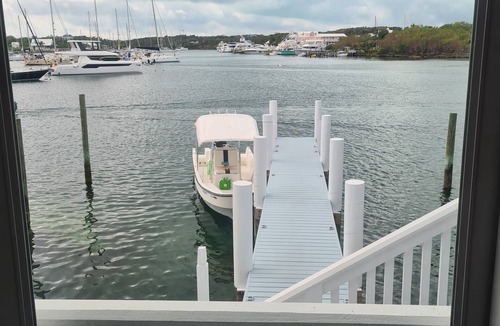 Lubbers Quarters Cay Villa | WATERFRONT VILLA with deck to enjoy the scenic views & historical lighthouse.