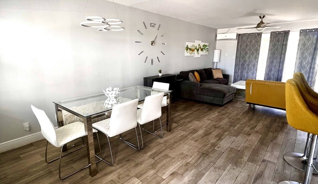 10 minutes to the beach, newly remodeled luxe modern condo unit