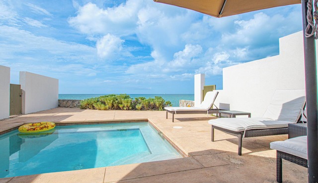 3 BR Oceanfront Beach House with Private Pool Gated Community Staircase to Ocean