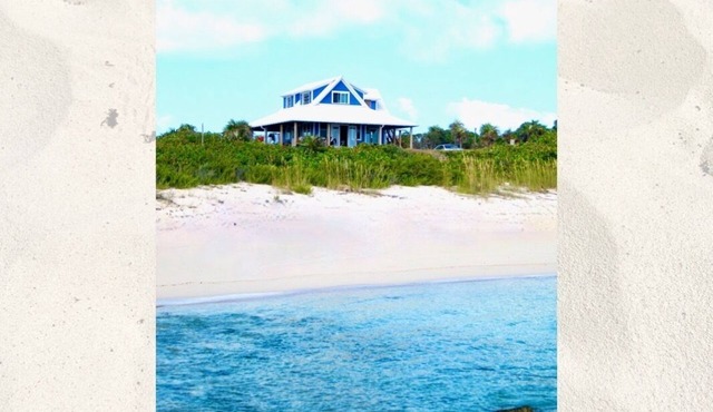 Beachfront family home steps from the perfect secluded ocean beach.