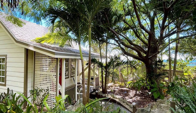 Caribbean/Atlantic Ocean Views/Near Twin Cove Beach/Garden Oasis Setting.