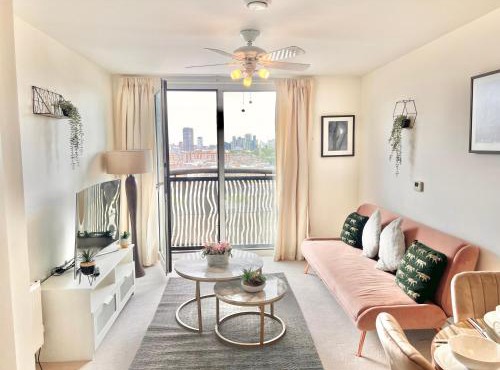 Central London skyline view highest floor service apartment