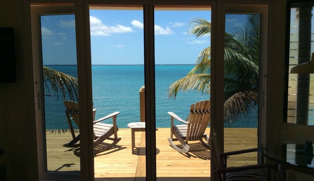 Coco Nut Tree House is nestled in Tropical Foliage on Crystal Clear Sea of Abaco