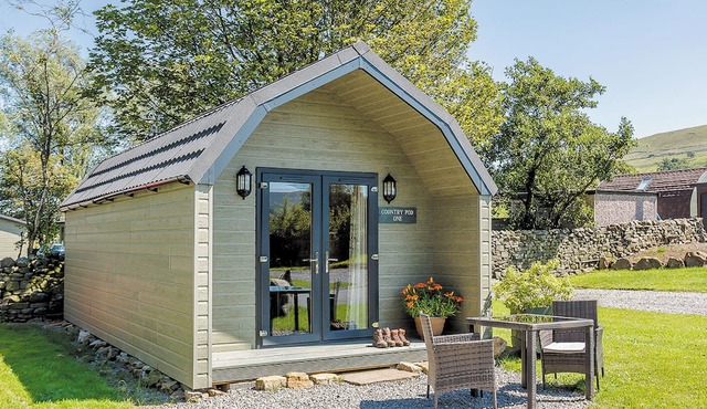 Comfortable pod perfect for short stays for couples with a sense of fun.