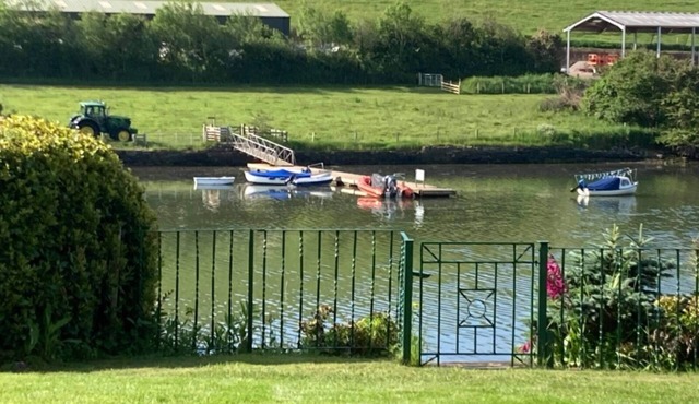 Croak Cottage, backing on to Frogmore Creek, part of the Salcombe Estuary