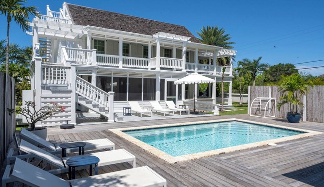 Elegant Historic Villa with Private Pool, Golf Cart, Walk to Town and Beach