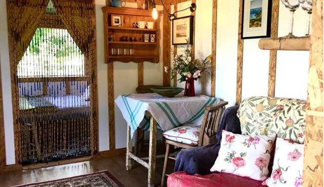 Field hut, a secluded and peaceful retreat.