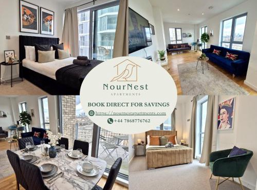 Fully Furnished 3 Bedroom Penthouse in Battersea with 3 Private Balconies and Lift near Clapham Nine Elms