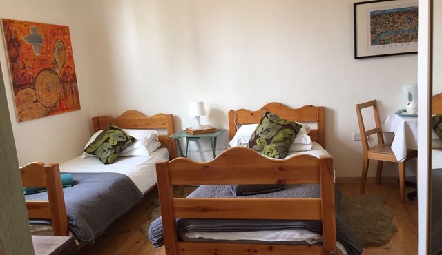 Lovely Twin Room with Terrace& Private entrance