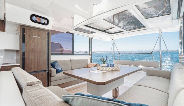 Luxury 4 stateroom catamaran perfectly located on the docks of Conch Inn Marina.