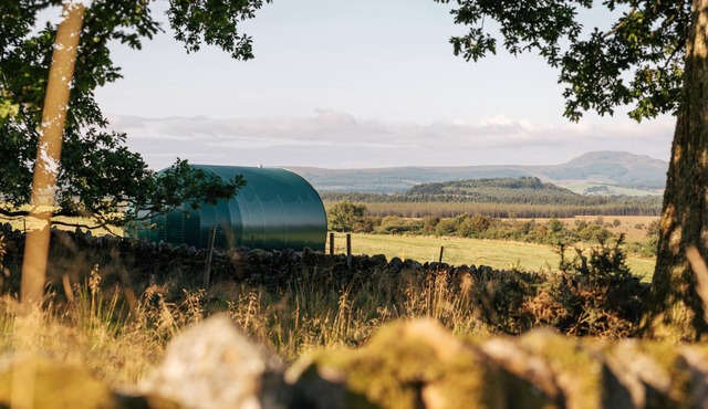 Luxury glamping pods with stunning views of the Scottish Highlands.