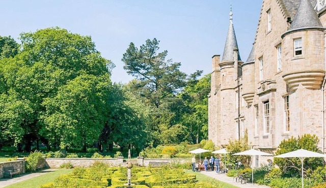 Luxury lodge, set in 40 acres of beautiful private gardens at Carberry Tower Estate.