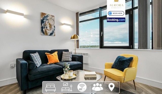 Modern 2BDR Apartment With Private Parking and Game Room Near to Heathrow By Aurora WorkNest Short Lets & Serviced Accommodation London