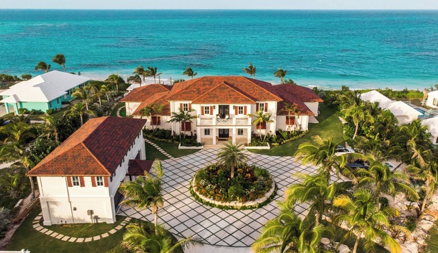 New 8000 SF Ultra-Luxury Beachfront Estate w/Htd P