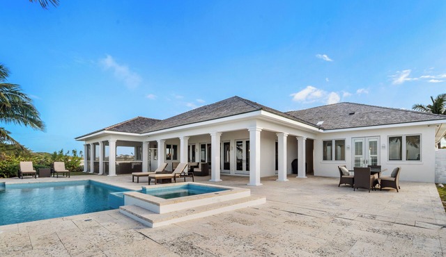 New to VRBO: Elysium Point Beachfront Villa with Pool, Hot Tub, & Private Beach