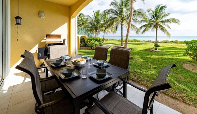 Paradise Retreat – A Tropical Oceanfront Villa, Steps to Beach, Pool & Jacuzzi