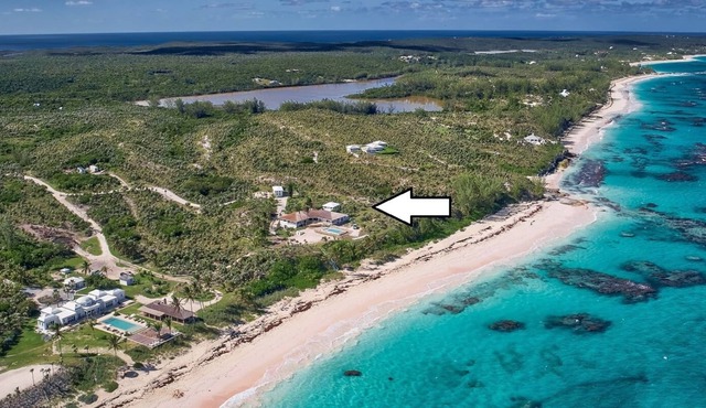 Private Beachfront Estate on 25 Acres w/Pool, Walk to Restaurant/Bar