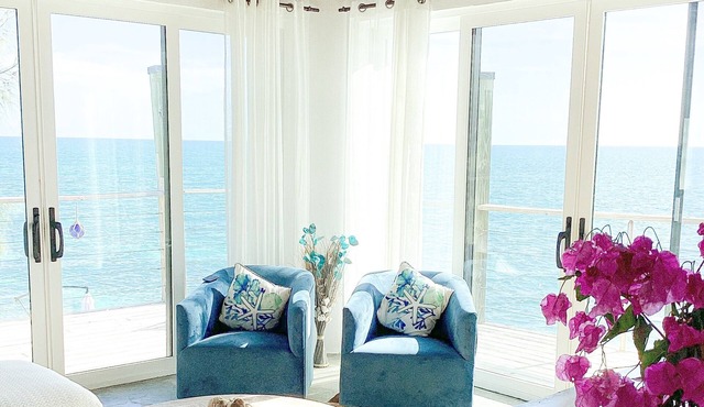 Remodeled Oceanfront Cottage Directly on the Warm Calm Caribbean