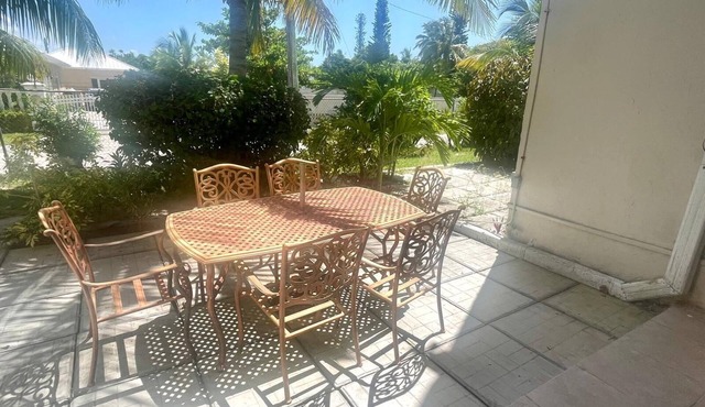 Sandy Beach within minutes from your private garden patio