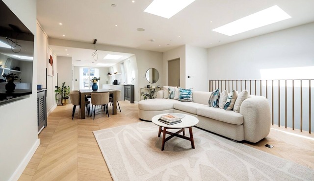 Soak in the Spalike Marble Bath at Plush Penthouse